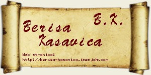 Beriša Kasavica vizit kartica